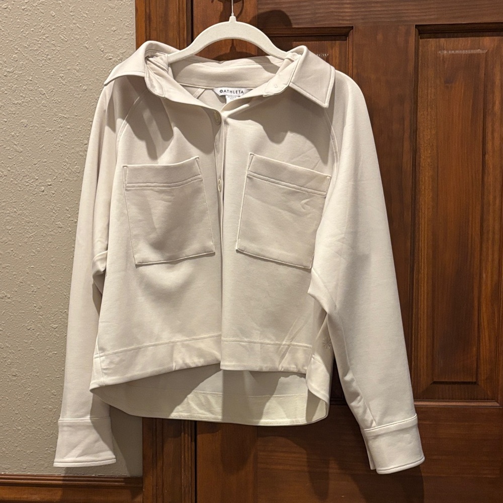 Athleta Off-White Utility Jacket - image 1